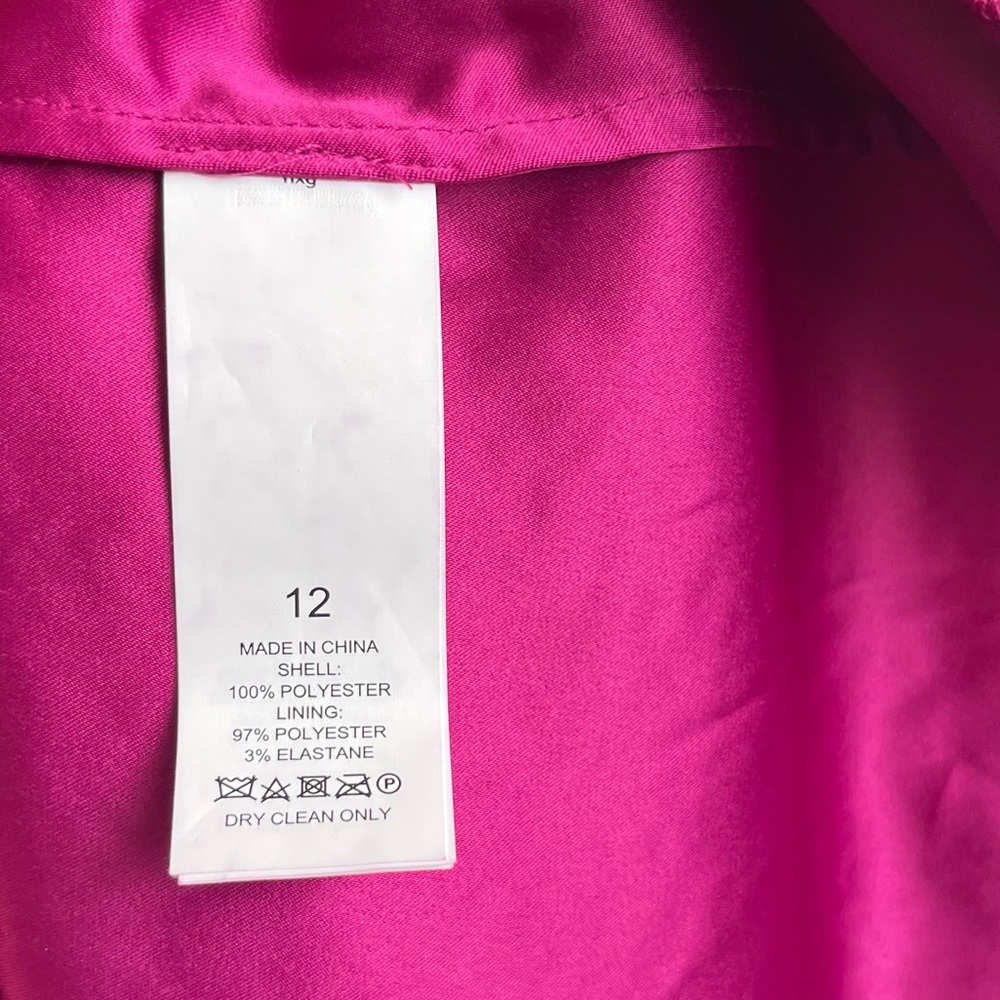 Kate Spade Dress Beetjuice Magenta Pink Spade Lace Mini Dress Sz 12 NWT - Picture 14 of 15